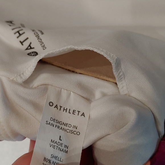 Athleta Daybreak Tropic Scoop Adjustable Strap Bikini Top Size Large - Picture 7 of 9